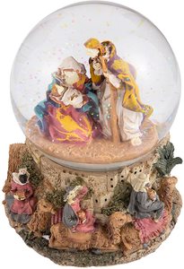 Tùy Chỉnh Nhựa Lưu Niệm Công Giáo Nước Bóng Tôn Giáo Chúa Giáng Sinh Cảnh Âm Nhạc <span class=keywords><strong>Mary</strong></span> Và Chúa Giêsu Tuyết Toàn Cầu - Product Image 3