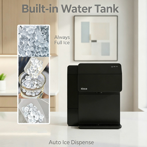 Máquina de Hielo Eléctrica Automática con Tanque de Agua Externo, 30 Años de Venta Directa de Fábrica, Almacenamiento de Hielo <span class=keywords><strong>Siempre</strong></span> Lleno para el Hogar - Product Image 1