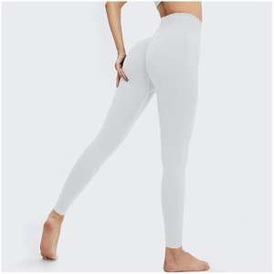 Leggings pour femmes <span class=keywords><strong>taille</strong></span> haute Hip Lift Peach Exercice Yoga Leggings Lâche Hanche Blanc Jambe Large Grosses Femmes en Pantalon de Yoga Image - Product Image 2