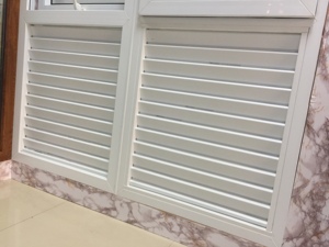 Meilleures ventes, design moderne, volets de porte amovibles en PVC UPVC, store horizontal à vue dégagée, plastique antivol pour hôtels - Product Image 4