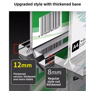 Double Sided T Shaped A4 <strong>Acrylic</strong> Modern <strong>for</strong> Pre-Assembled <strong>Menu</strong> Holder Clear Table <strong>Display</strong> <strong>Stand</strong> <strong>for</strong> Store Advertising - Product Image 5