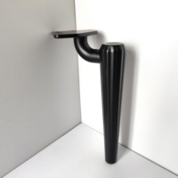 Nouvelles pieds de canapé en alliage d'aluminium noir, durables, réglables et décoratifs, couleurs personnalisables pour canapés