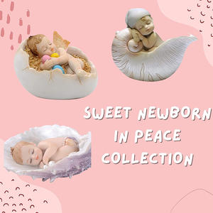 Coleção Bebê Recém-Nascido Doce e Tranquilo: Anjo Bebê Dormindo em Ovo - Product Image 5