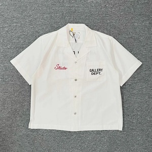 Camicie Estive da Uomo in Cotone 100% Traspirante con <span class=keywords><strong>Colletto</strong></span> Quadrato Ricamato, Vestibilità Ampia e Maniche Corte - Product Image 2
