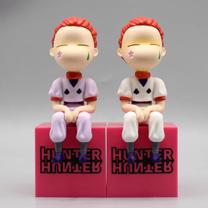 HESPER <span class=keywords><strong>2</strong></span> Styles 12CM Figurines <span class=keywords><strong>Manga</strong></span> Mignonnes HXH Hunt <span class=keywords><strong>X</strong></span> Hunt Hisoka Figurine Anime en PVC avec Visage de Personnage en Peluche Modèle Jouets Poupées - Product Image 1