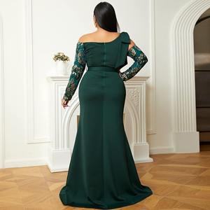 <span class=keywords><strong>ชุด</strong></span><span class=keywords><strong>ราตรี</strong></span><span class=keywords><strong>ยาว</strong></span>เปิดไหล่หนึ่งข้างสำหรับผู้หญิง, เดรสกระโปรงยาว<span class=keywords><strong>เปิด</strong></span>ครึ่งไหล่ - Product Image 2