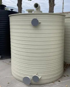 square round plastic PPH tank HDPE tanks for plating sulfuric storage tank