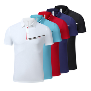 เสื้อโปโลสำหรับเล่นกีฬาขนาดพลัสไซส์ผ้าน้ำหนักเบาชุดยูนิฟอร์มเล่นฟิตเนส - Product Image 4