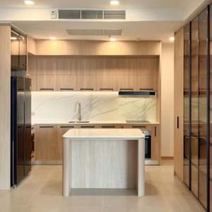 Meubles de cuisine européens et américains, ensemble de meubles de cuisine en bois massif de luxe, meubles de cuisine en bois sculpté antique - Product Image 6