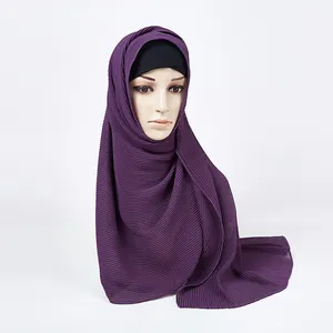 Hijab musulman en coton de rayonne pour femmes, châles légers, écharpe de voyage douce et solide