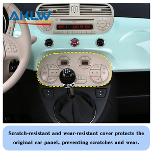 Panel de Control de Aire Acondicionado de Fibra de Carbono Real para <span class=keywords><strong>Fiat</strong></span> <span class=keywords><strong>Abarth</strong></span> <span class=keywords><strong>500</strong></span> 2007-2015, Accesorios Interiores - Product Image 6