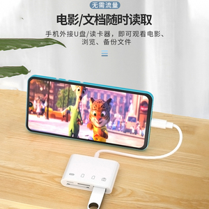Lecteur de cartes multifonction USB 2.0 Type C adaptateur de carte mémoire SD TF pour téléphone portable et appareil photo - Product Image 2