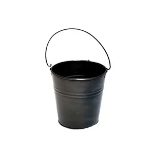 Vườn Xô Thiết Kế Đen Pewter Planter Chất Lượng Cao Của Kim Loại Trồng