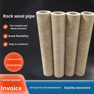 Prezzo di fabbrica isolante lana di <span class=keywords><strong>roccia</strong></span> resistente al fuoco tubo 120Kg/m³ materiali di isolamento termico tubo di lana di <span class=keywords><strong>roccia</strong></span> - Product Image 5