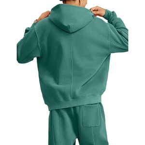 2025 hommes surdimensionné pull à capuche coton lourd Vintage lavé à l'acide Style Streetwear pour collège décontracté et Couples - Product Image 4