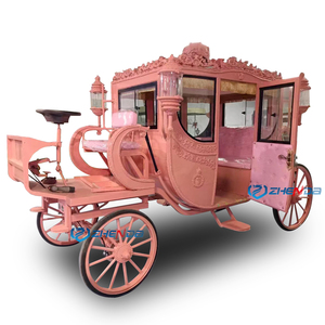 Carruaje de caballos de princesa Nuevo diseño Carruaje de caballos de <span class=keywords><strong>Cenicienta</strong></span> a la venta Fabricante chino Carruaje real Transporte especial - Product Image 1