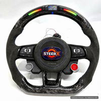 Volant en fibre de carbone à faible MOQ pour Passat B5, Golf MK4, SEAT Leon, Jetta, Superb, Polo, Skoda Octavia, Sharan – Personnalisable