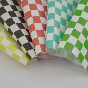 Papier d'emballage pour sandwich en PE coloré blanc pour hamburger - Product Image 1