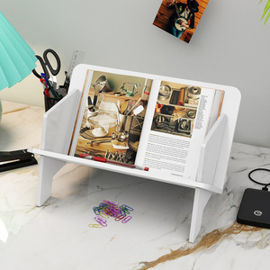 Étagère de bureau rectangulaire à 1 niveau, support de rangement de fichiers portable pour la maison, le bureau, organisateur minimaliste - Product Image 5