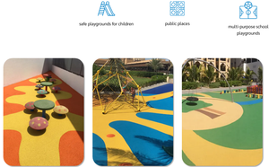 การติดตั้งยาง EPDM แบบเทเปียก ด้วยเม็ดยาง EPDM สำหรับปูพื้นยางกันลื่นแบบเป็นมิตรกับสิ่งแวดล้อมสำหรับสนามกีฬาหลายประเภท - Product Image 5