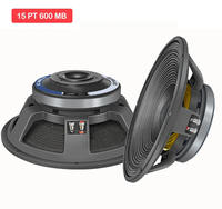 Altavoz Profesional de Medios y Bajos Sweton de 15 Pulgadas, 15 PT, 600 MB, 1200 W de Potencia Programable, XLR, Portátil, Ecológico, de Aluminio Fundido a Presión