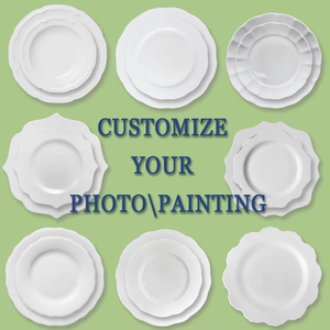 Tùy chỉnh gốm tấm bộ đồ ăn như bộ đồ ăn bộ đám cưới Tấm Nhà hàng tấm assiette Mariage - Product Image 5