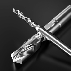 Huhao mata bor karbida padat 4MM, batang bor baja Tungsten pegangan tetap, alat simpul bor tepat logam D4 aluminium D5 D6 D8 - Product Image 2