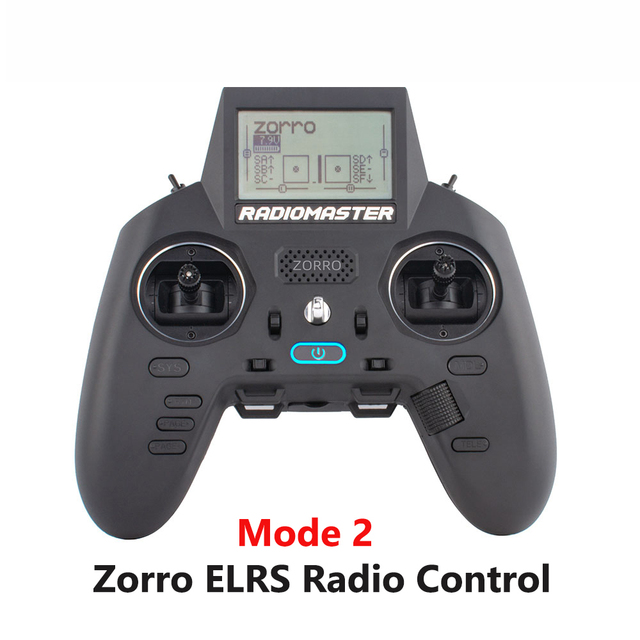 RadioMaster ZORRO Mode2 Hall Gimbal ELRS 2.4G Transmitter CC2500 / JP4in1 Optional, OpenTX LCD Screen RC Radio for FPV Drone
