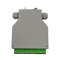 Boîtier de terminaison fibre optique sur rail DIN 12 ports SC APC Simplex 12 fibres, boîtier de raccordement ODF pour armoire réseau FTTH