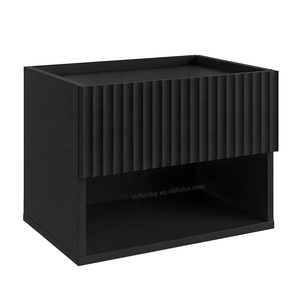 <span class=keywords><strong>Comodino</strong></span> Moderno Sospeso a Parete in Legno per Camera da Letto con Cassetti - Product Image 3
