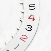 Disque de calendrier de montre 23,3 mm noir/rouge pour mouvement 2824/PT5000, pièces de rechange pour réparation de montres