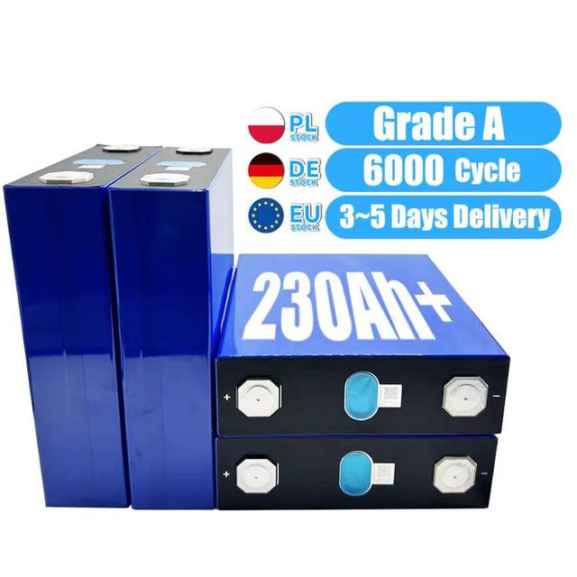 EU STOCK New Version EV E 3.2V 230AH LiFePO4 LFP 230ah 314ah 280ah MB31 MB56 Grade a 8000 Deep Cycles Brand New Cells Battery