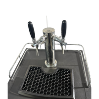 Nouveau modèle GB BC1030327, fût à bière numérique en acier inoxydable de qualité alimentaire, 6,0 pieds cubes, couleur noire, avec deux robinets et système Ball Lock, pour Kegerator