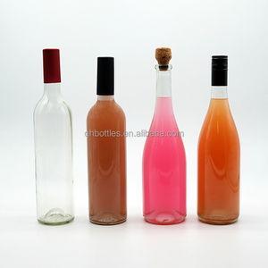 Fábrica al por mayor de moda etiqueta personalizada varias capacidades <span class=keywords><strong>botella</strong></span> de vidrio de whisky vacía con tapón de vino de corcho para bebida de whisky - Product Image 1