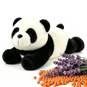 Peluche di Panda Profumato alla Lavanda per Microonde, Cuscino Riscaldante con Semi di Lino per Terapia <span class=keywords><strong>Caldo</strong></span>/Freddo, Regalo di Compleanno - Product Image 1
