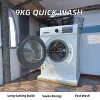 Automatic Stainless Steel 10kg Household Elution Machine Front-Load Washers with English Version Instructio