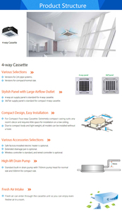 Midea 700cfm 4 tubi <span class=keywords><strong>a</strong></span> cassetta <span class=keywords><strong>a</strong></span> 4 vie ventilconvettore ventilconvettore <span class=keywords><strong>a</strong></span> cassetta <span class=keywords><strong>a</strong></span> <span class=keywords><strong>soffitto</strong></span> tipo ventilconvettori - Product Image 4