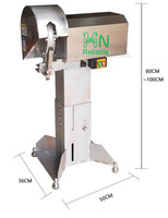 HNRELIABLE Décortiqueuse de noix de coco marron, broyeur de coques, machine à décortiquer, moteur 1,5 kW, garantie 3 ans, hauteur réglable, 60 kg, simple