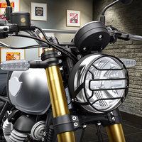 Pour Royal Enfield Bear 650 2026-2027 : Grille de protection de phare avant en maille pour moto