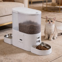 Nouveau produit d'usine : Distributeur automatique de nourriture pour animaux 2-en-1 avec fontaine à eau et contrôle Wi-Fi via application, distributeur intelligent de nourriture pour chiens avec caméra et minuterie