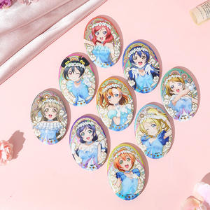 <span class=keywords><strong>Wai</strong></span> Gua's Love Live Flower Series Badge ovale in latta Blind Box Pin Bag Prodotto in Cina - Product Image 2