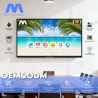 Écran tactile interactif multi-touch MIDA 55 65 75 85 86 98 pouces, moniteur d'affichage plat tout-en-un, tableaux blancs intelligents pour les réunions scolaires