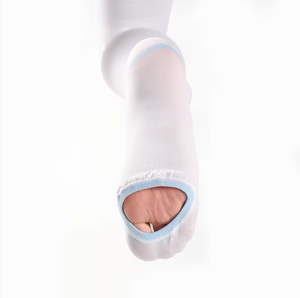 Chaussettes de compression hautes cuisses en Spandex/<span class=keywords><strong>Nylon</strong></span>, design sportif, antibactériennes et respirantes pour le sport et l'allaitement, vente en gros - Product Image 3