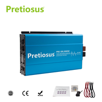 Onduleur Pretiosus 3KW 3000W à onde sinusoïdale pure, 12V 220V, avec écran LCD, pour système hors réseau monophasé, direct usine