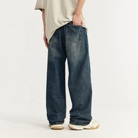 INFLATION Streetwear Vente en gros Jeans classiques à moustache de chat Effet moustache Denim Pantalons pour hommes Jeans en denim personnalisés pour hommes