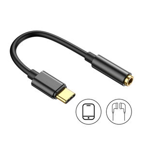 Type C à 3.5mm prise pour écouteurs AUX USB C câble casque <span class=keywords><strong>adaptateur</strong></span> 3.5 <span class=keywords><strong>Jack</strong></span> câble Audio pour Huawei P20 Xiaomi Mi 10 - Product Image 1