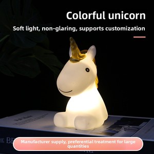 Vente en gros Veilleuse Licorne Jouet pour Enfants 7 Couleurs LED Lampe de Chevet Télécommande Tactile Alimentation de Rue pour Chambres - Product Image 5