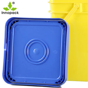 Approvisionnement d'usine de fabrication en Chine seaux carrés en plastique de 20L/5 gallons seau carré avec couvercle en vente - Product Image 2
