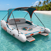 Plateforme flottante gonflable pour la location de fêtes aquatiques, grand quai aquatique pour le divertissement et les loisirs en plein air