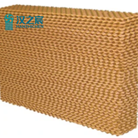 Nouveau coussin de refroidissement évaporatif en nid d'abeille de papier durable pour élevages avicoles et bétail